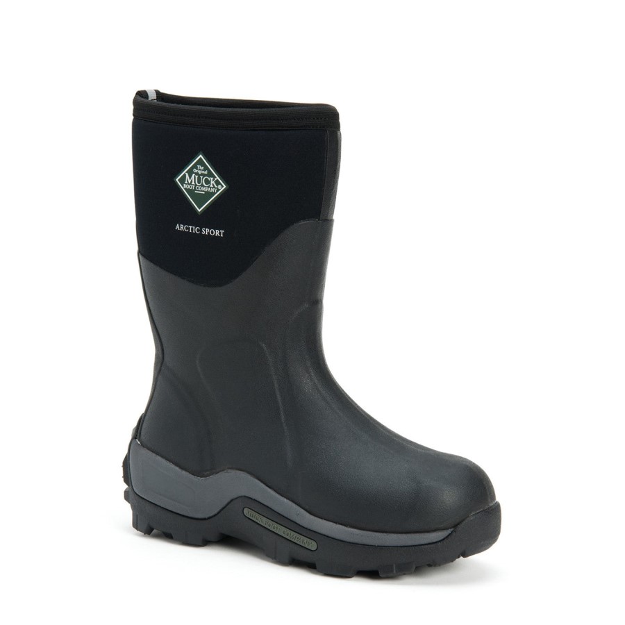 Herre Arctic Sport Short Boots Muckboot Black Norge